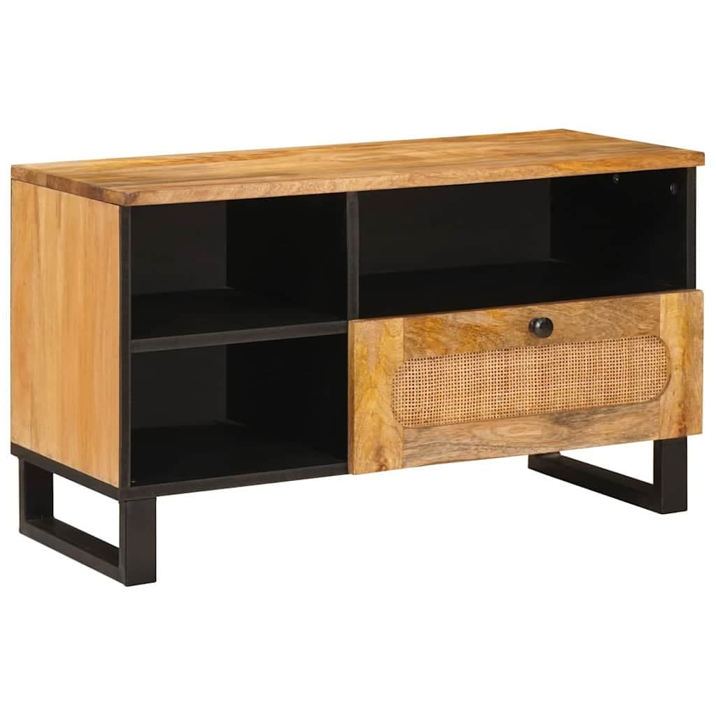 Meuble TV Marron 80 x 33 x 46 cm Bois de mangue massif vidaXL