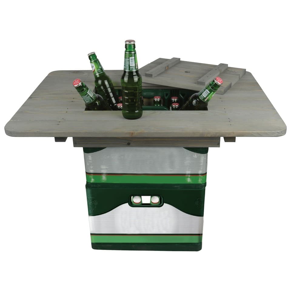 Bierkistenaufsatz. Donc à Faire Sie En Une Caisse Bière Un Table en Bois