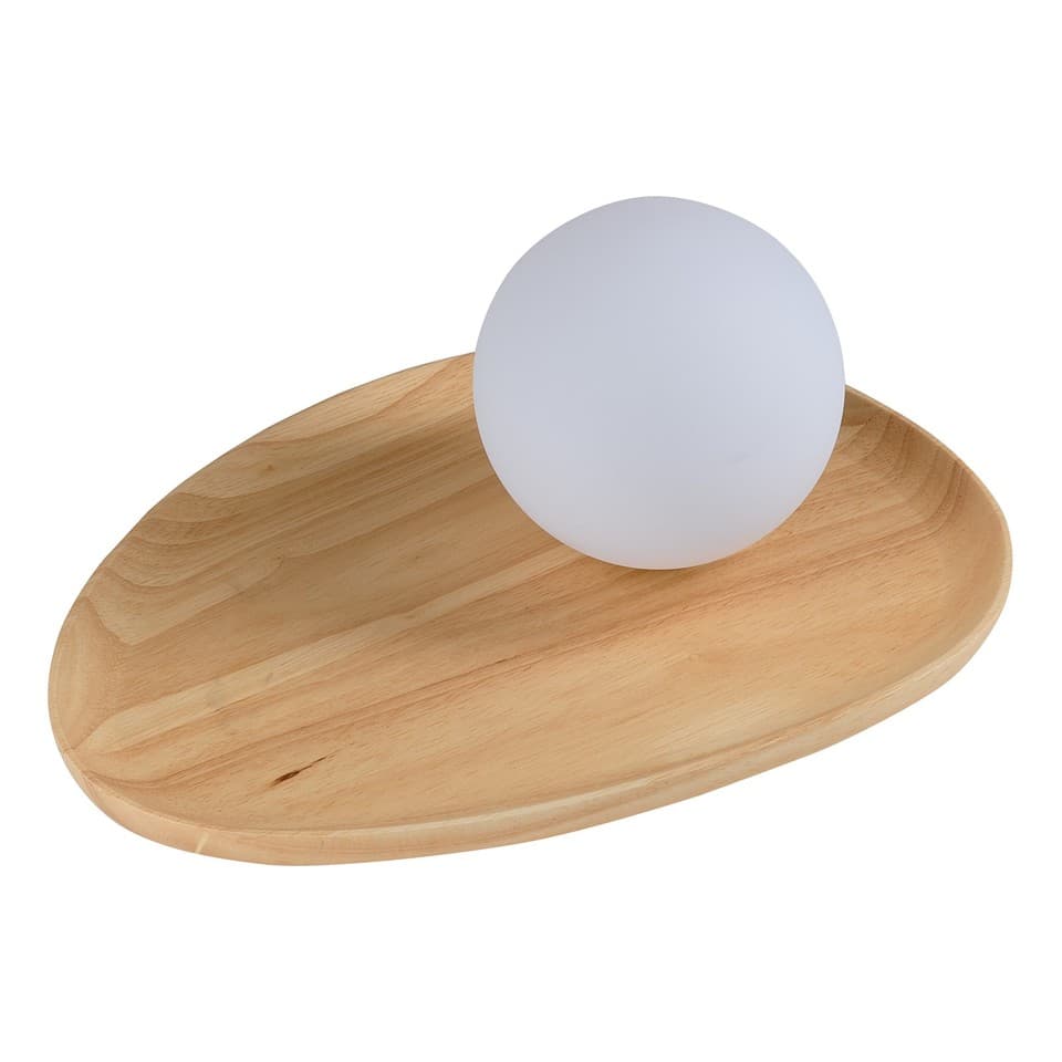 OSRAM Lampe de Table  Decor Wood Nest, Bois de Caoutchouc Marron, Version G9, Mé