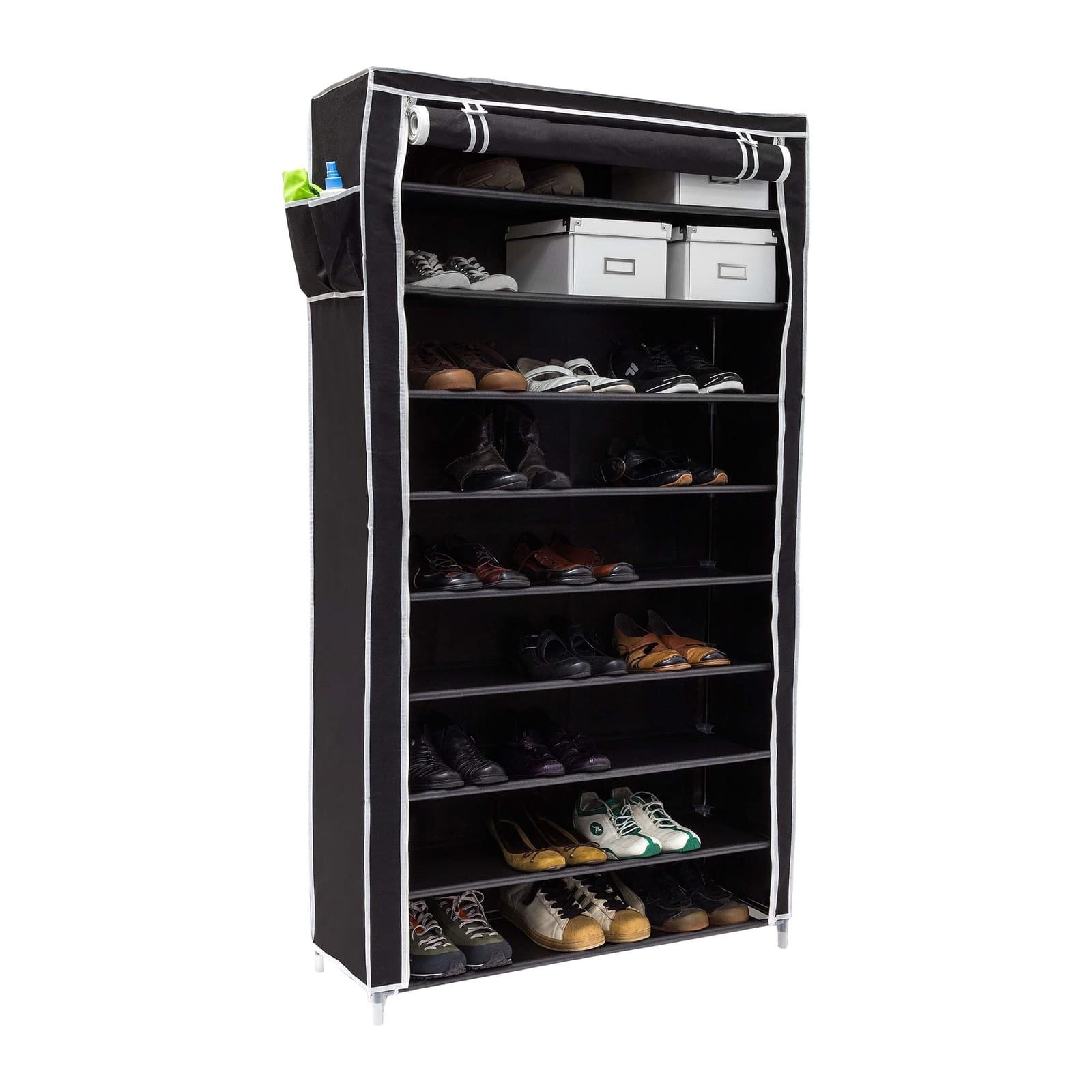 Étagère à chaussures léger 9 étagères armoire à chaussures étagère à souliers