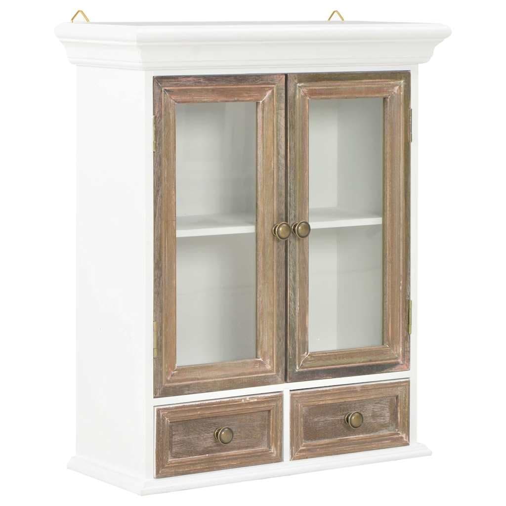 Armoire Murale Blanc Bois d'ingénierie Stockage Meuble de Salon Cuisine vidaXL