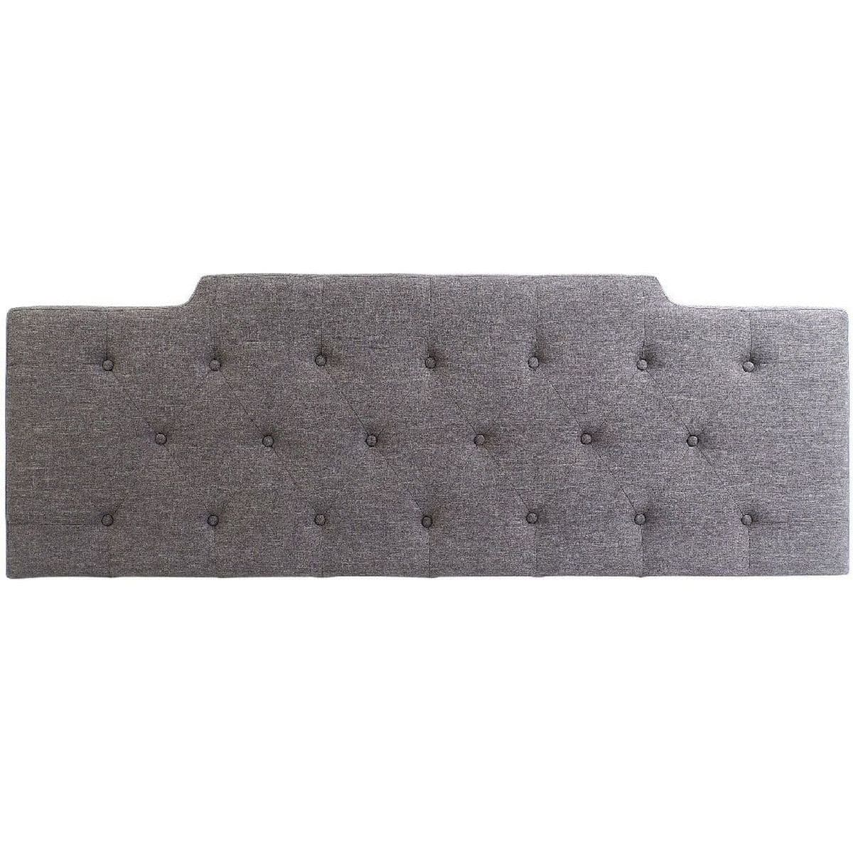 Tête de lit capitonnée 157 cm gris chiné