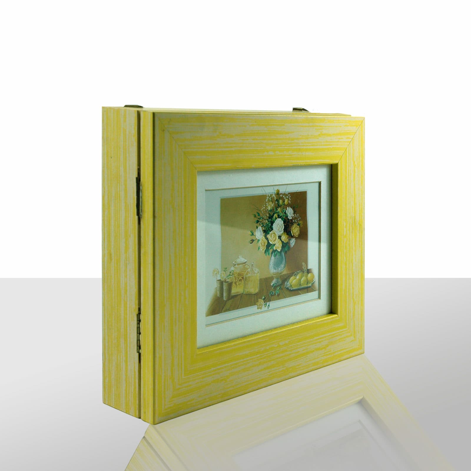 Boîte À Clés Jaune, Avec Image De Citron, HxBxT 22x27x6 Cm