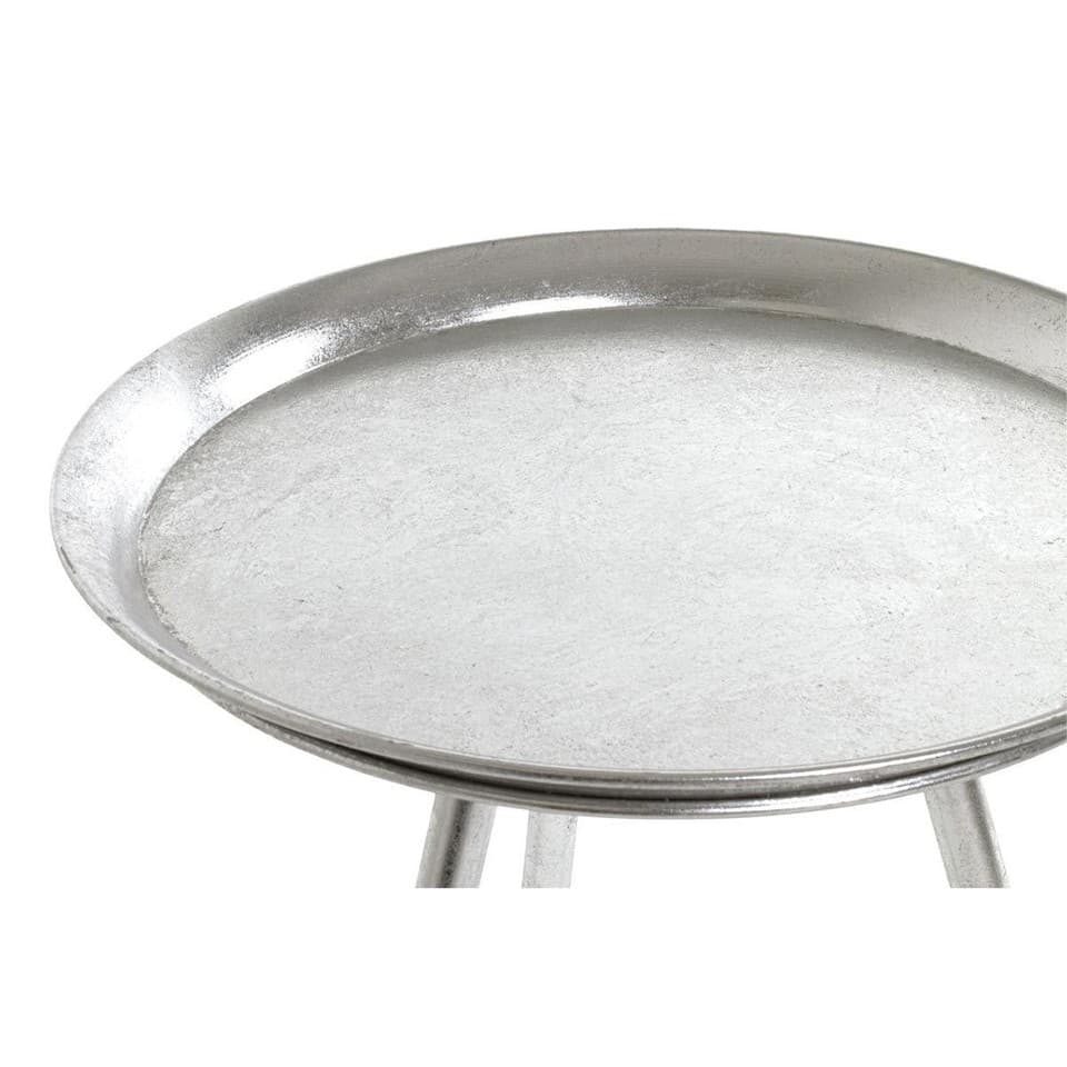 Table d'Appoint Design "Viledo" 47cm Argent