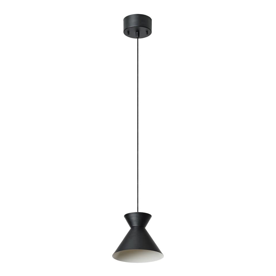 OSRAM Suspension  DECOR Waist E27 Noir 200mm, Acier, tête mobile, pour salle à m