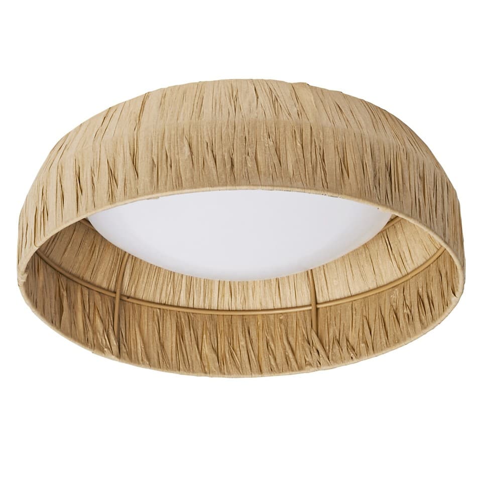 OSRAM Decor Plafonnier décoratif avec abat-jour en bambou, 300 mm, 12 W, 400 lm,