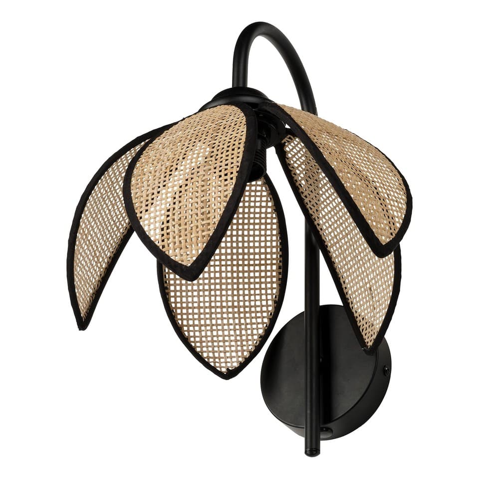 OSRAM Applique murale  DECOR Rattan Lotus E27 Marron, rotin, métal, naturel, pou