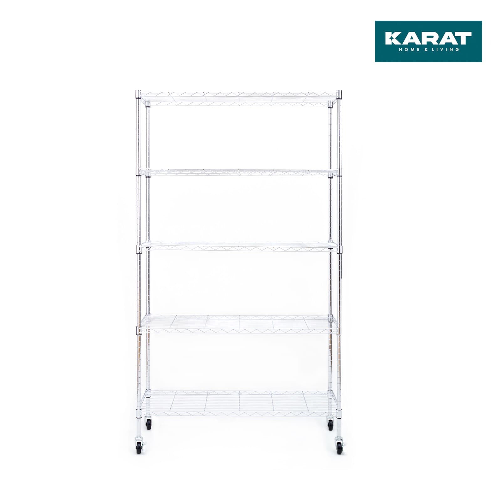 Grille Étagère Maya Chromé Râtelier de Stockage Métal / Corbeille Gitterregal 5