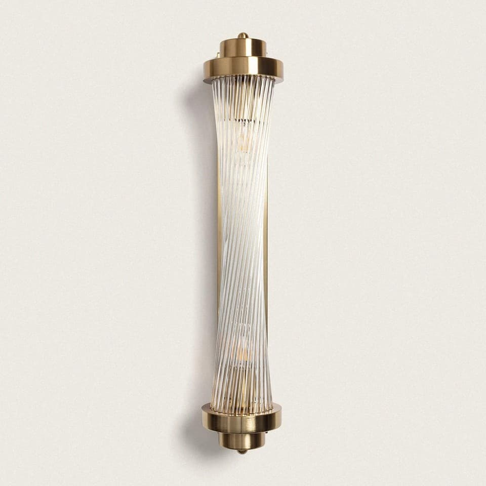 Lampe Murale Métal et Verre Marsen
