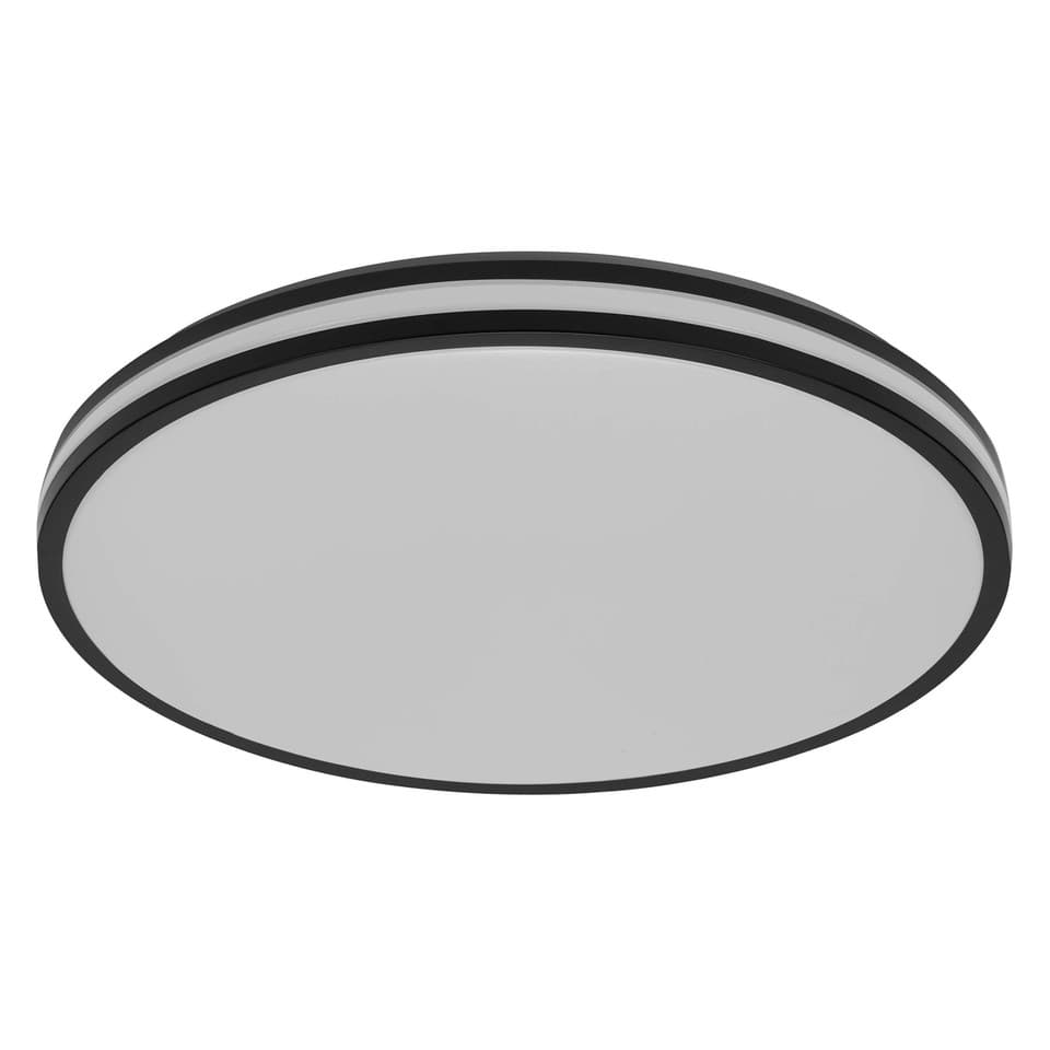 OSRAM  ORBIS Caleb Plafonnier LED 490mm, 36W, 3000K blanc chaud, Noir, Métal ave