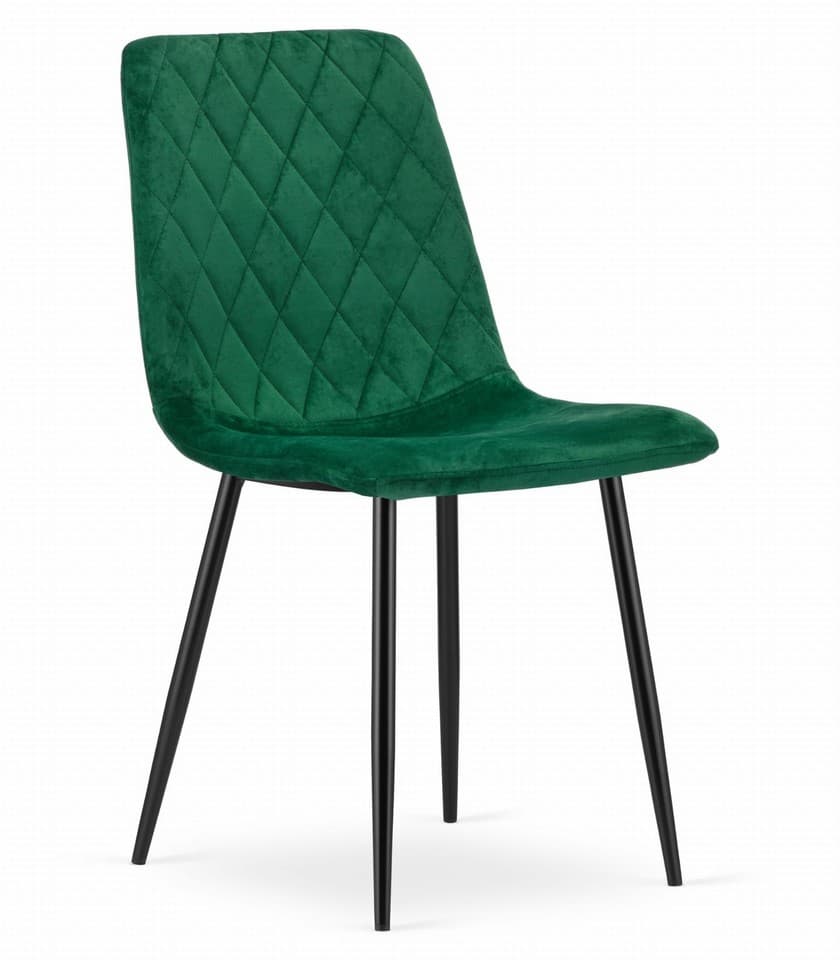 Fauteuil TURIN - velours vert foncé x 1