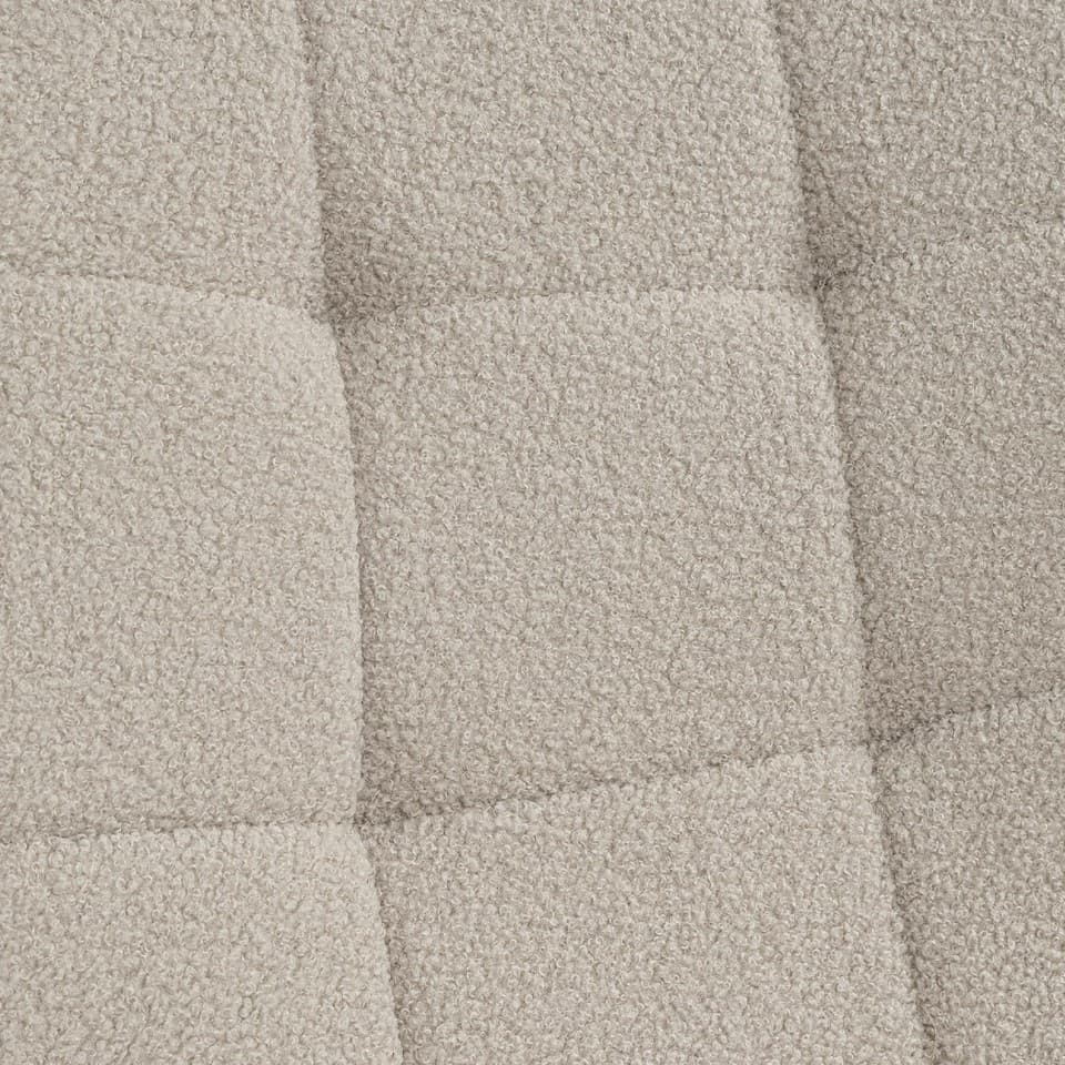 Chaise bouclée beige teddy DENVER