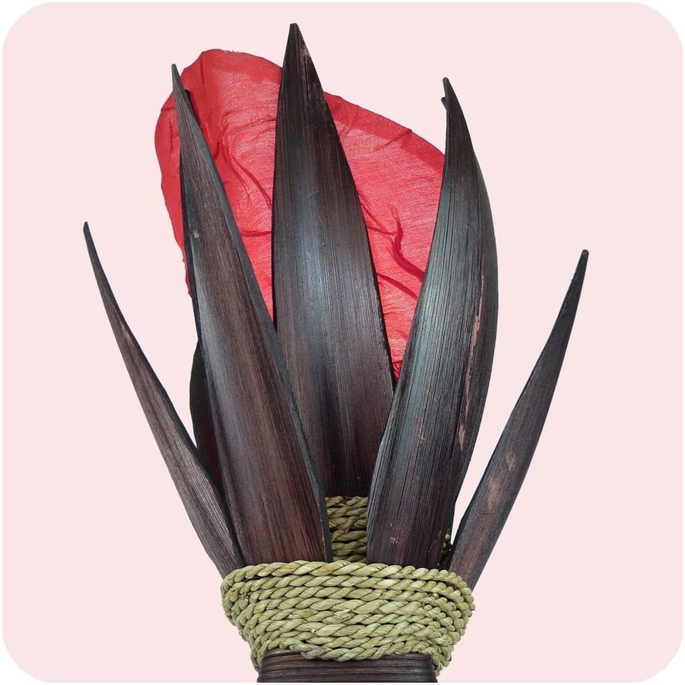 Lampe BananE Stehleuchte 60x28cm Rouge Blanc Orange E14 Stimmungslicht