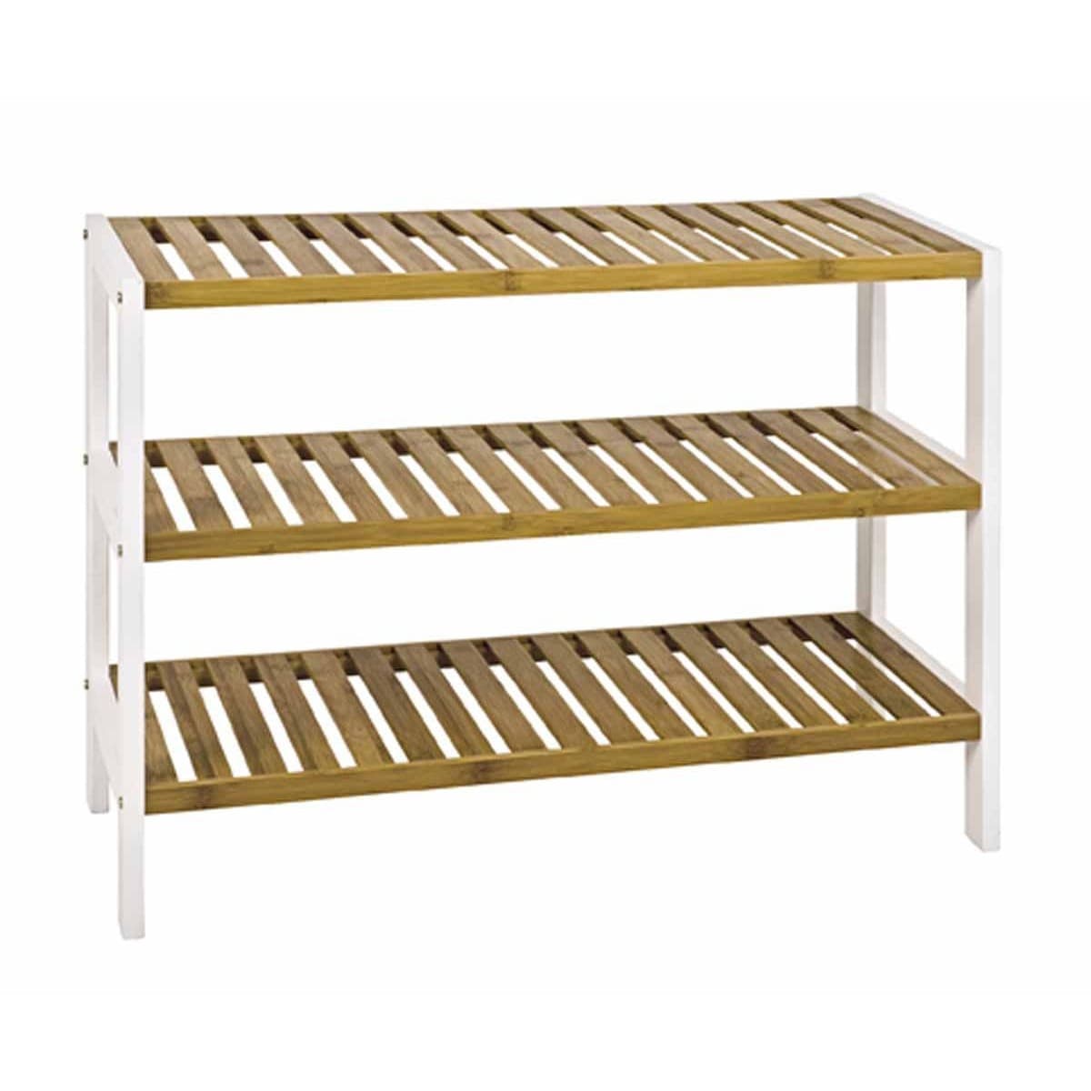 Étagère 3 Niveaux en Bambou "Stacy" 70cm Naturel