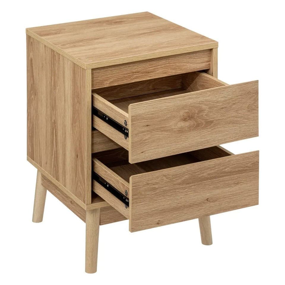 Table de Chevet Design "Abana" 56cm Naturel