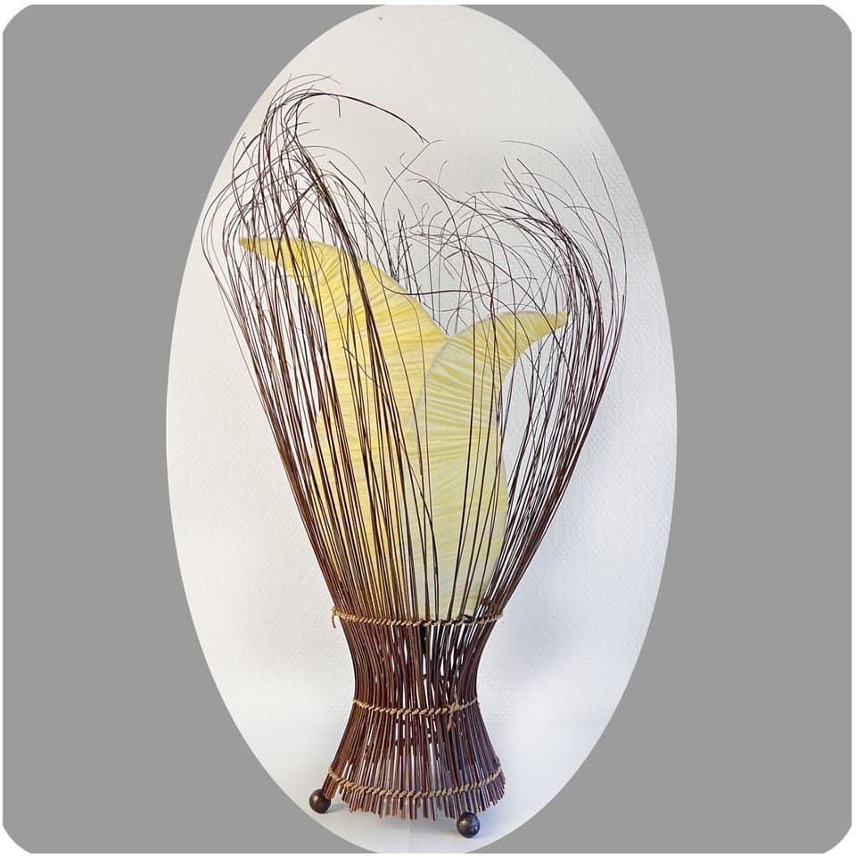 Simandra Lampe à poser Bali Tulipe Deko Oranger/Blanc/Rot/Jaune/Vert/Lilas 220 V