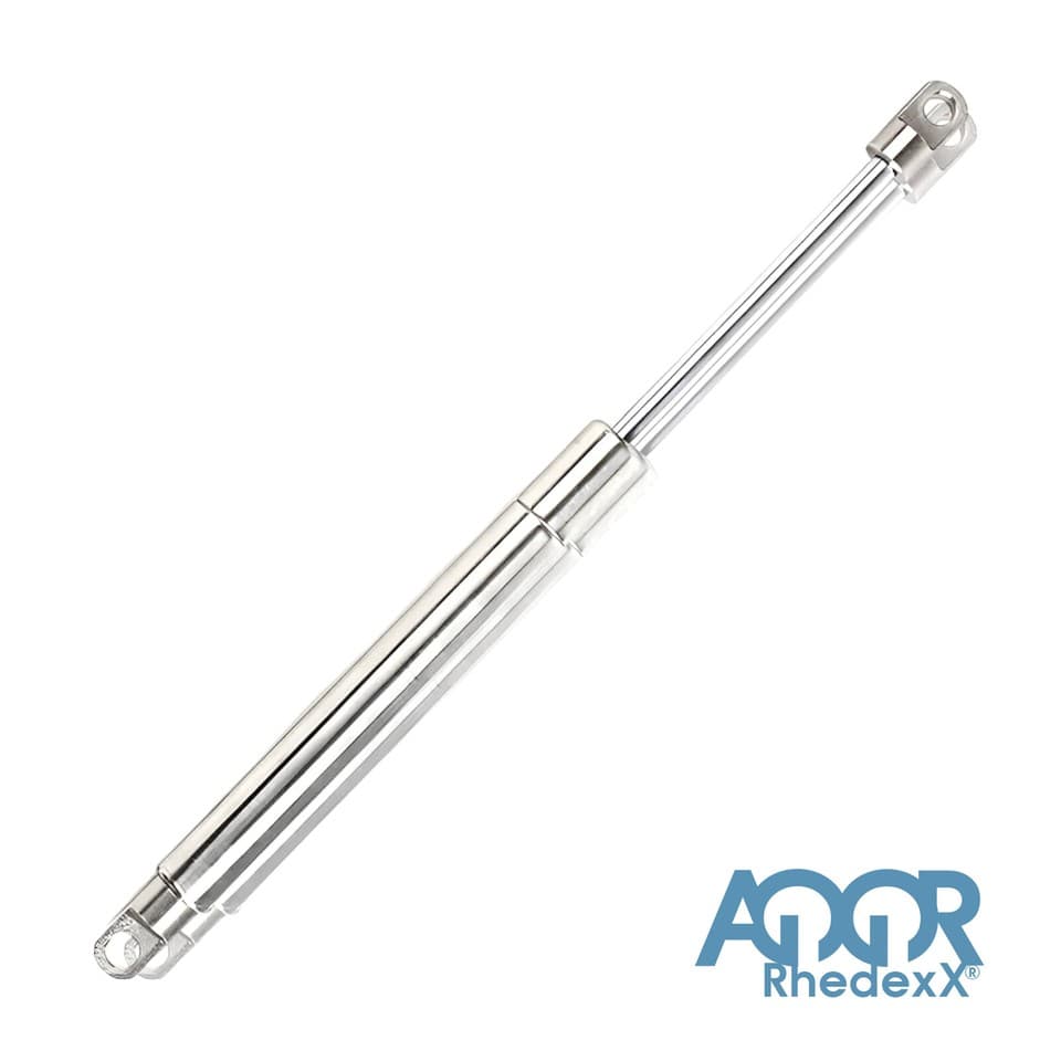 RhedexX® Vérin Gaz 316L Amortisseur À Œil Tête Sphérique 265mm/100mm 50N-450N