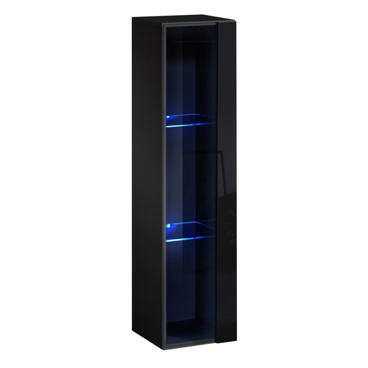 Vitrine Murale LED "Switch" 120cm Noir