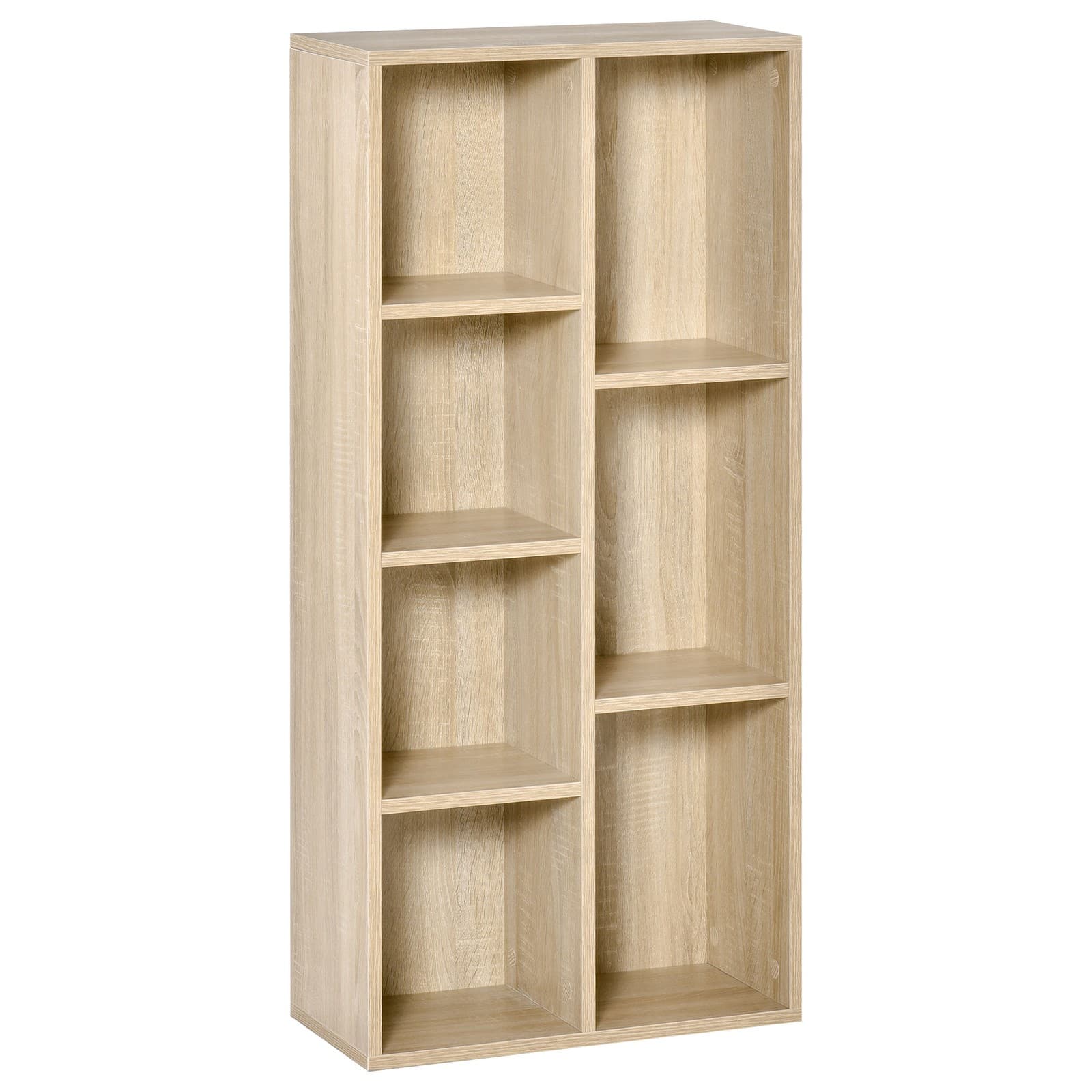HOMCOM Bibliothèque 50x24x106cm Bois naturel