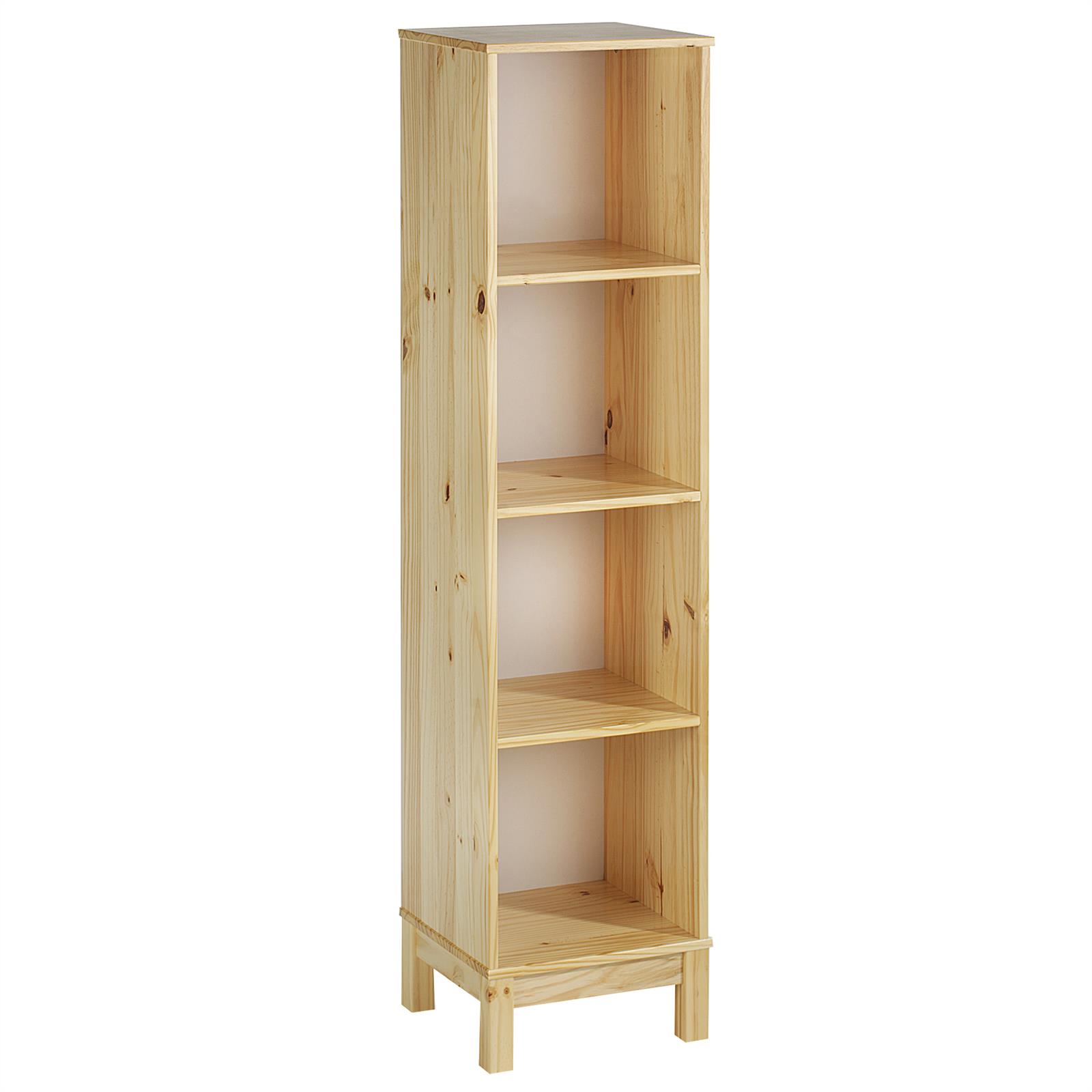 Etagère 4 casiers bibliothèque LOGO en pin massif
