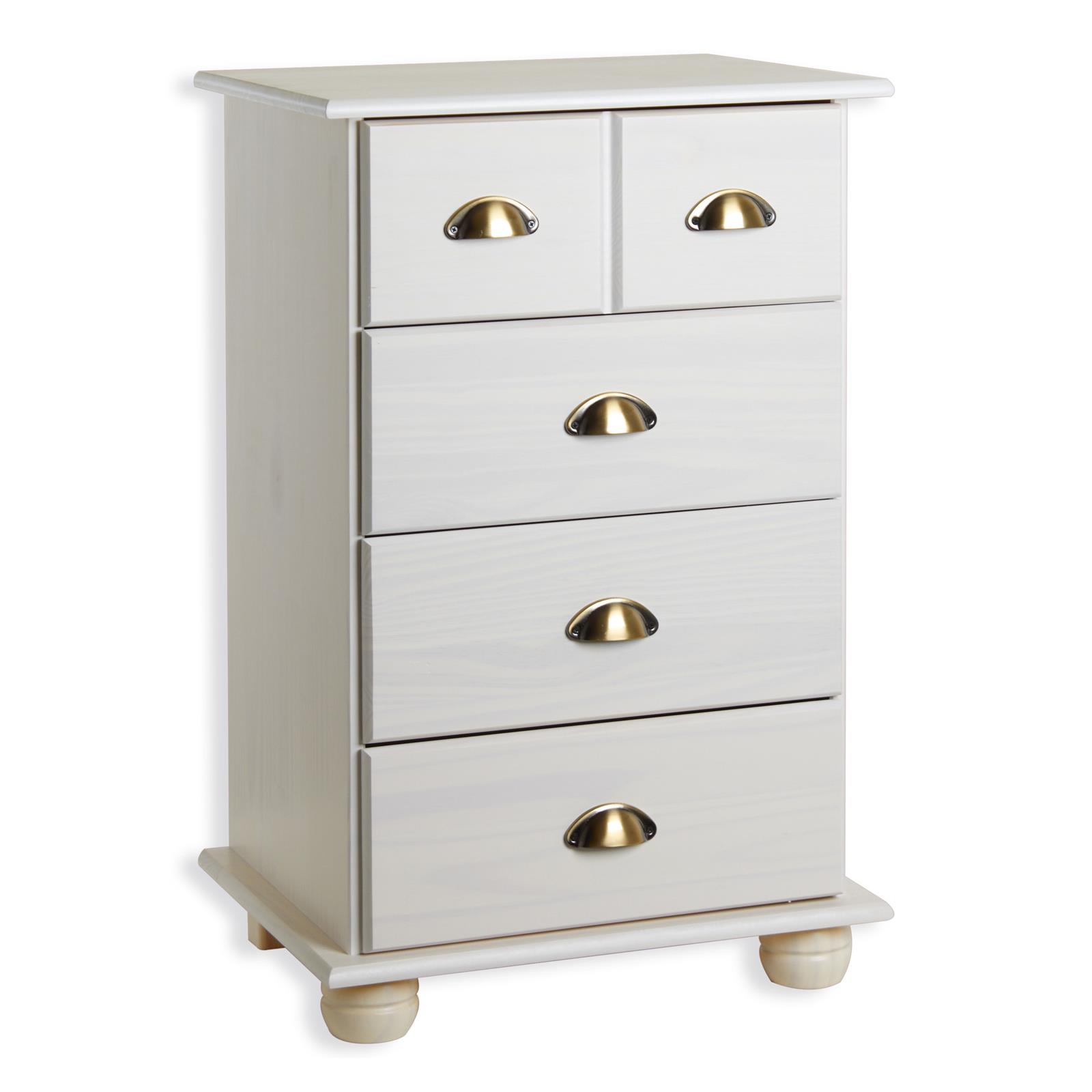 Commode apothicaire chiffonnier 4 tiroirs pin massif