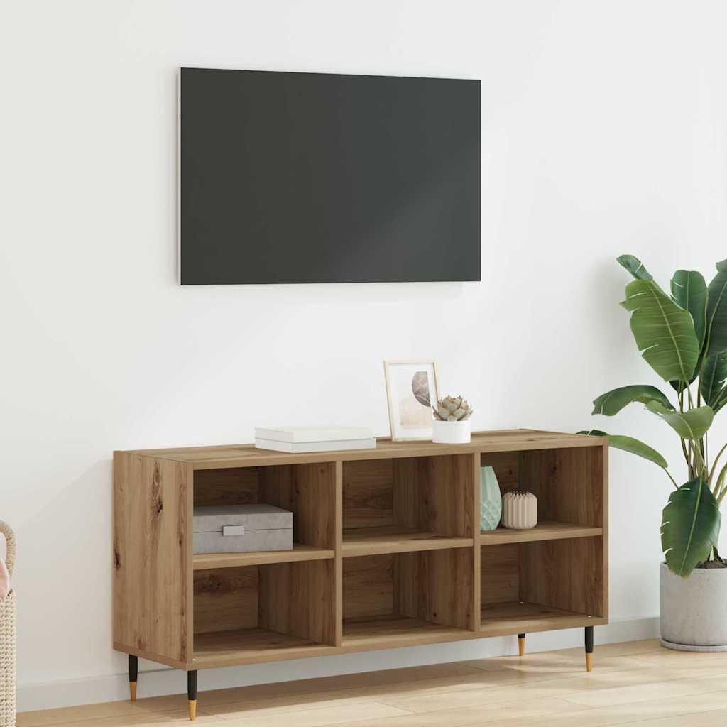 Meuble TV Armoire Basse Centre de Divertissement Bois d'Ingénierie vidaXL