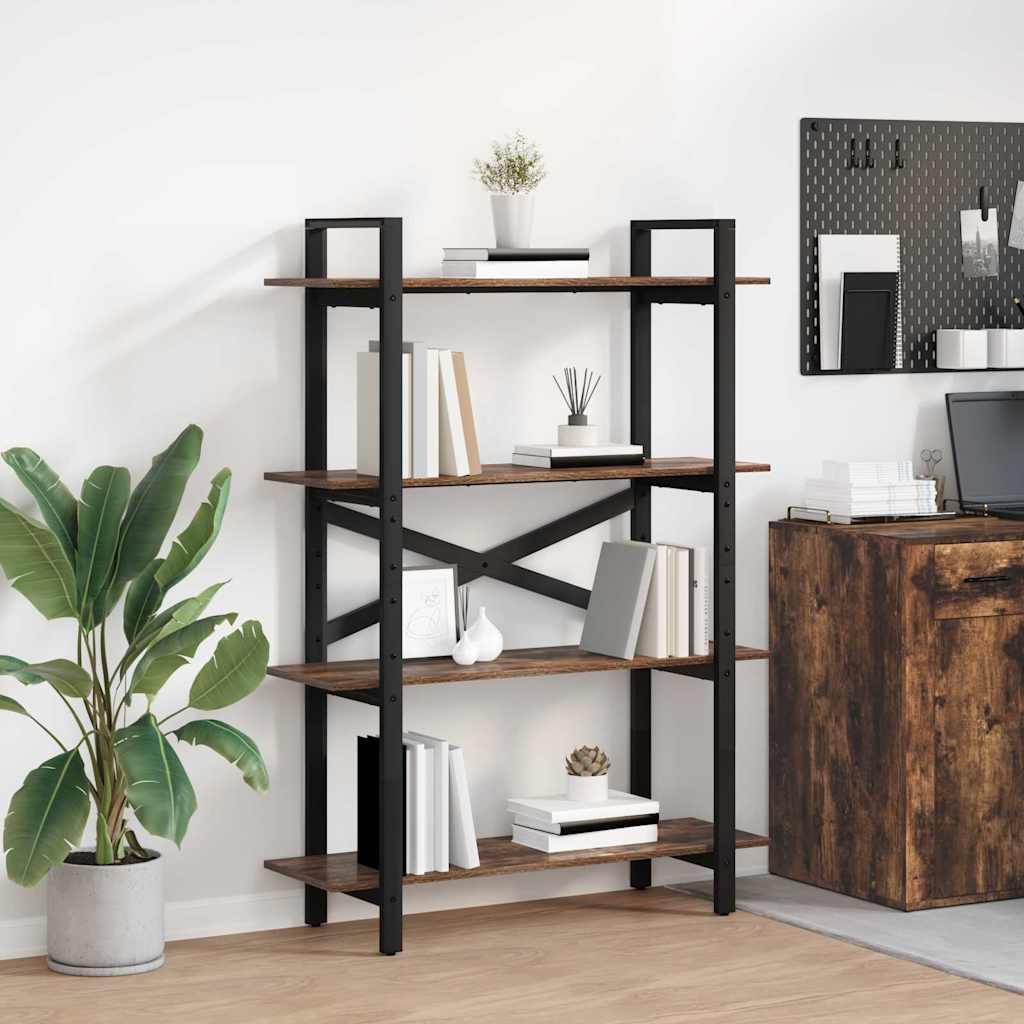 Étagère avec étagère avec stockage Bois d'ingénierie Étagères de salon vidaXL vi