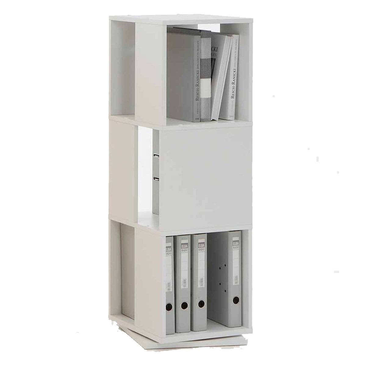 Étagère Pivotante "3 Compartiments" 108cm Blanc