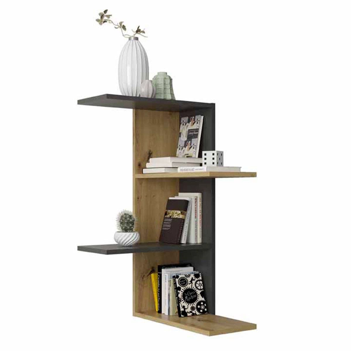 Étagère d'Angle Design "Markem" 77cm Beige