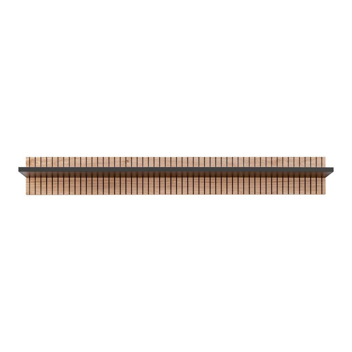 Étagère Design "Liam" 160cm Naturel & Noir