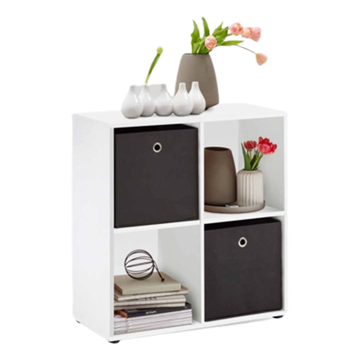 Étagère 4 Cases Design "Gaman" 70cm Blanc