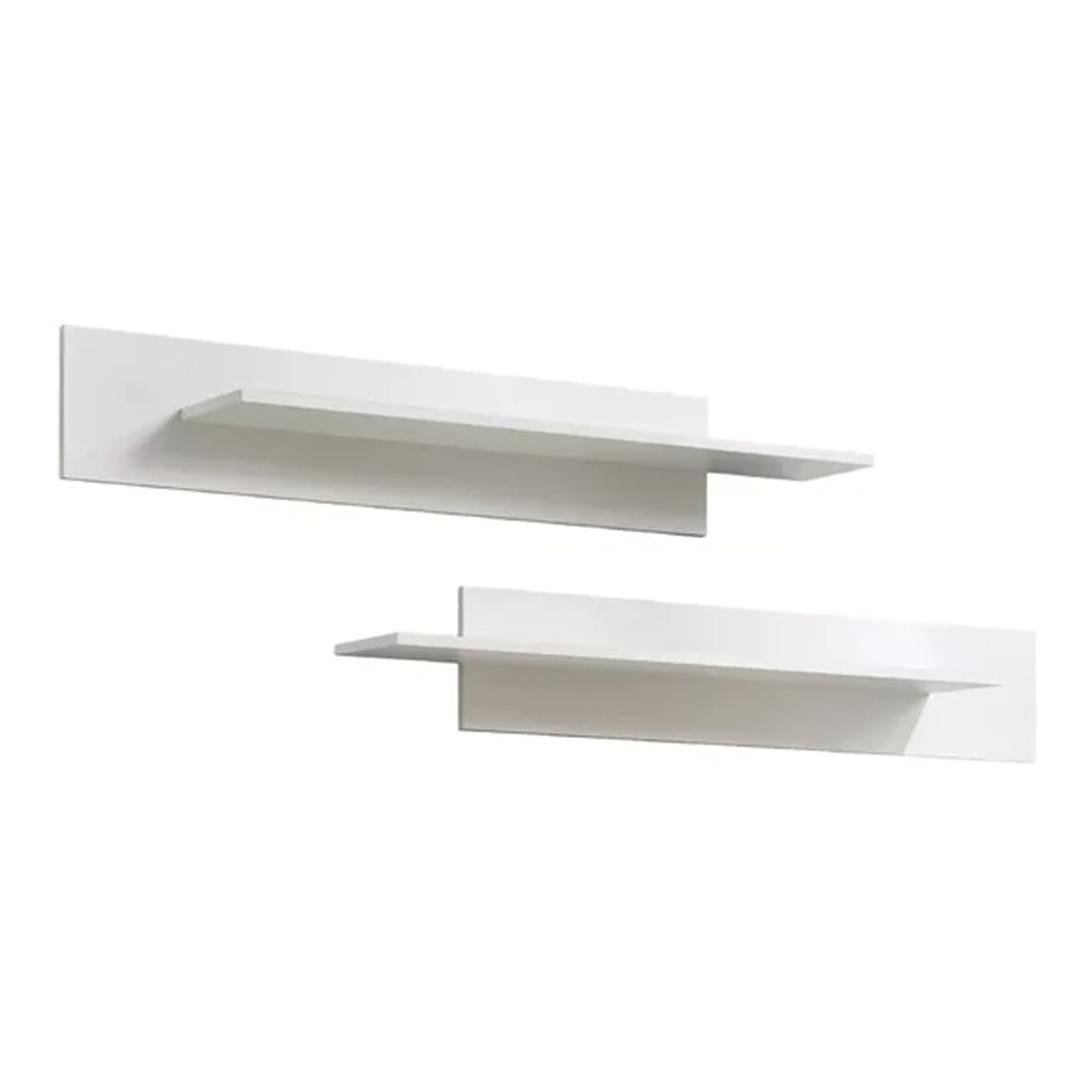 Lot de 2 Étagères Murales "Mix" 100cm Blanc