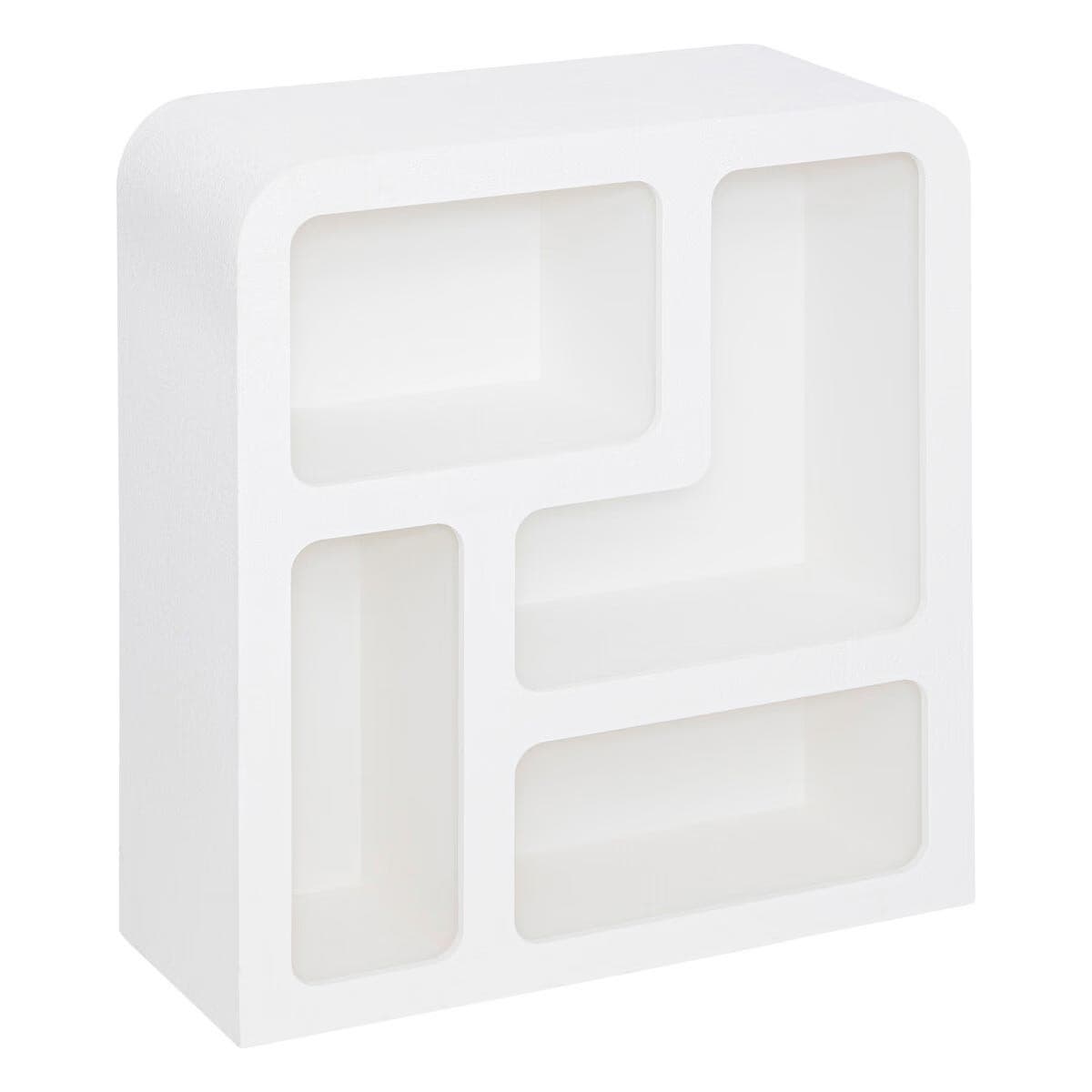 Étagère 4 Niches Design "Soleya" 85cm Blanc