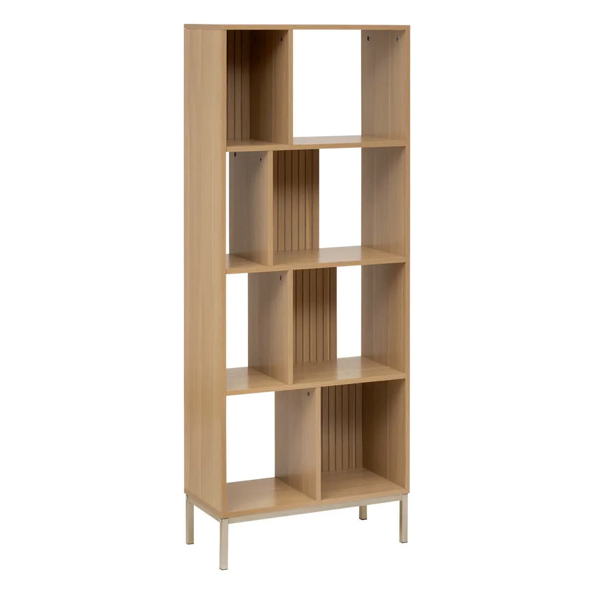 Bibliothèque 4 Niveaux "Tasso" 159cm Naturel