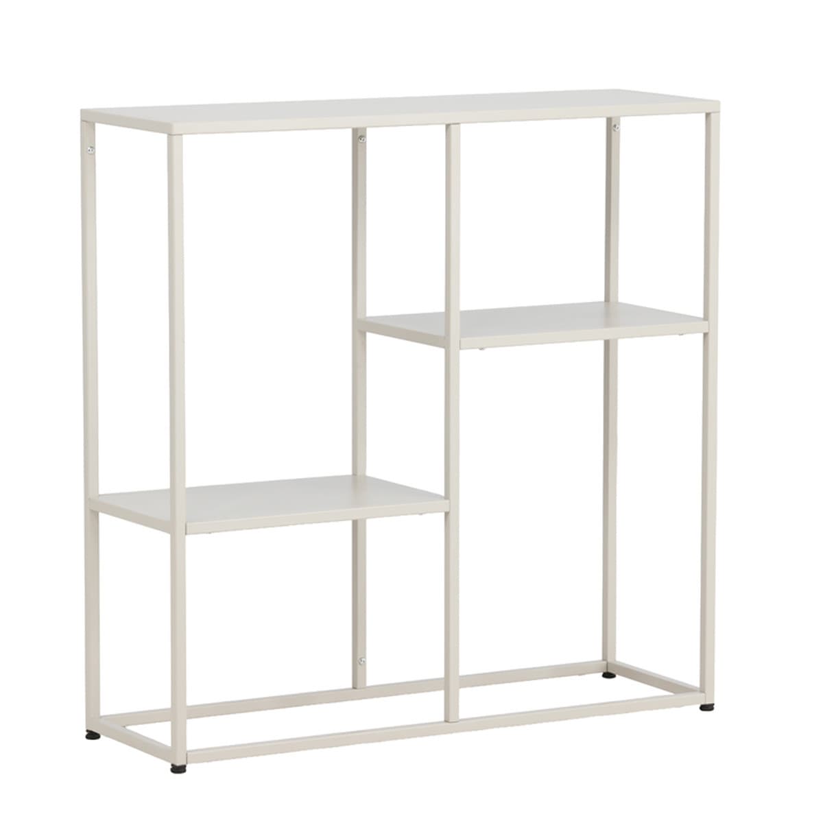 Étagère 3 Niveaux en Métal "Staal" 80cm Beige