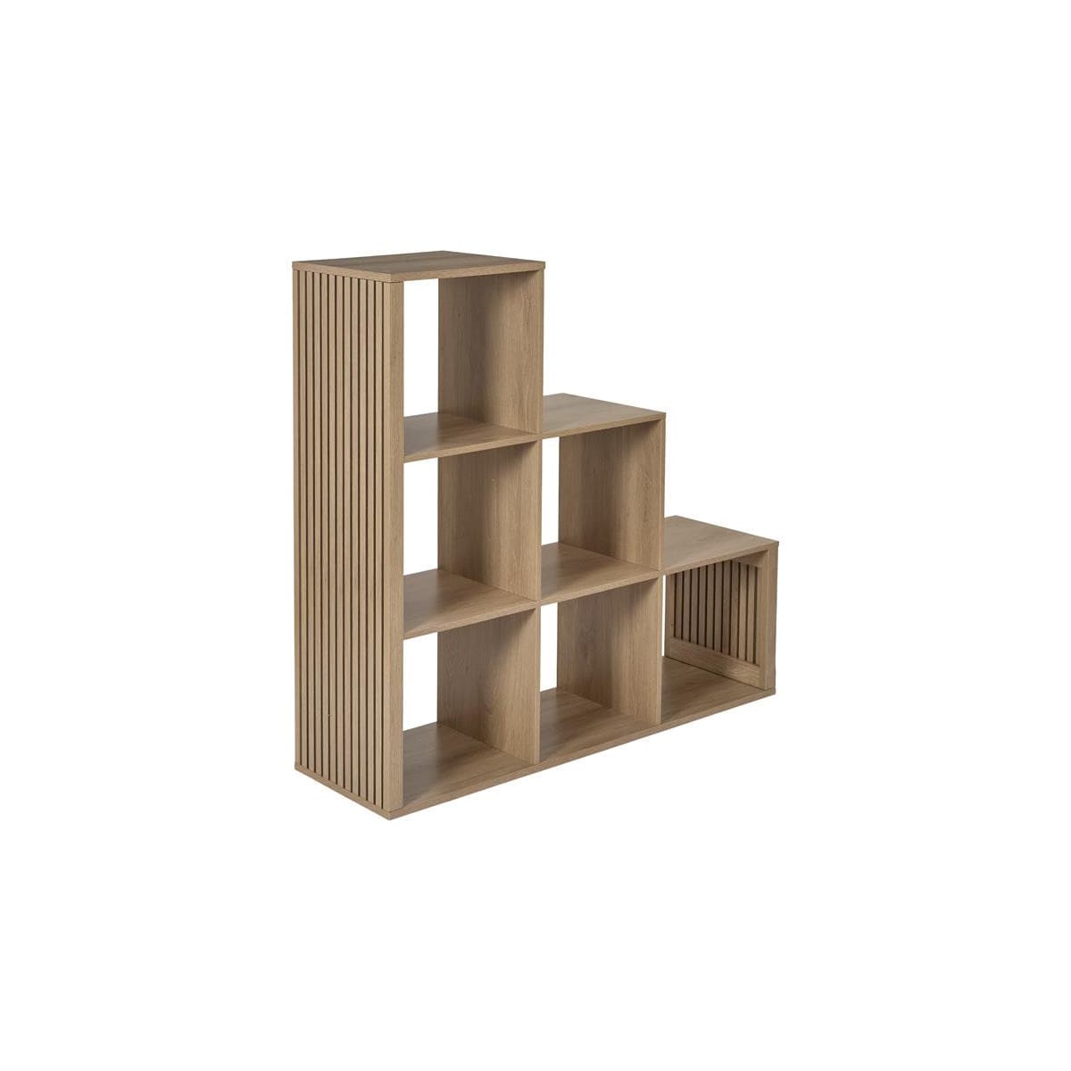 Étagère Escalier 6 Cases "Klaus" 102cm Marron