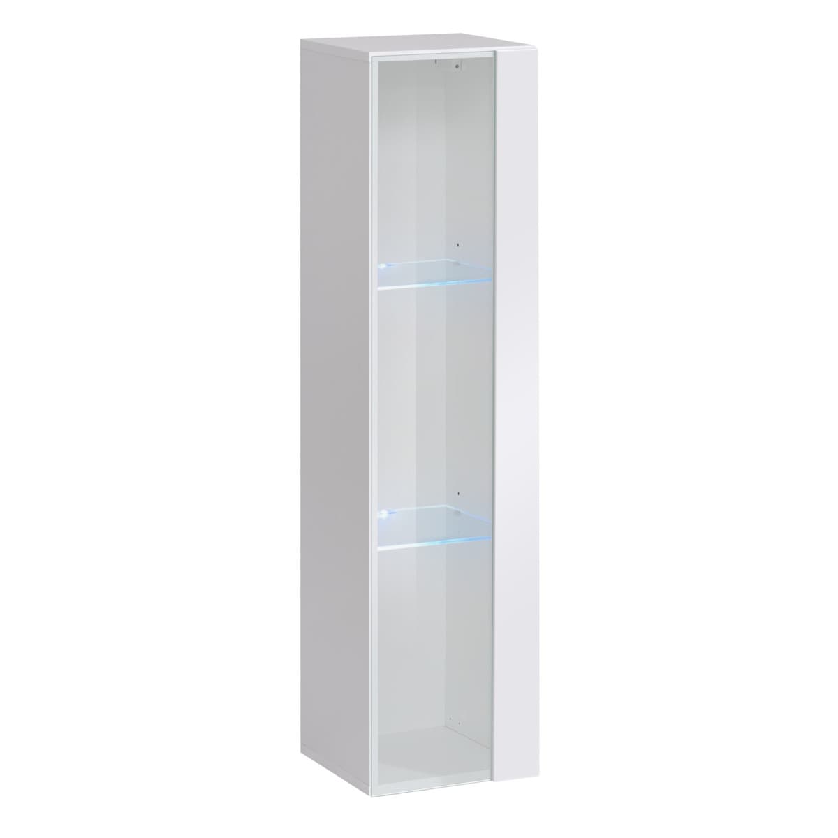 Vitrine Murale LED "Switch" 120cm Blanc