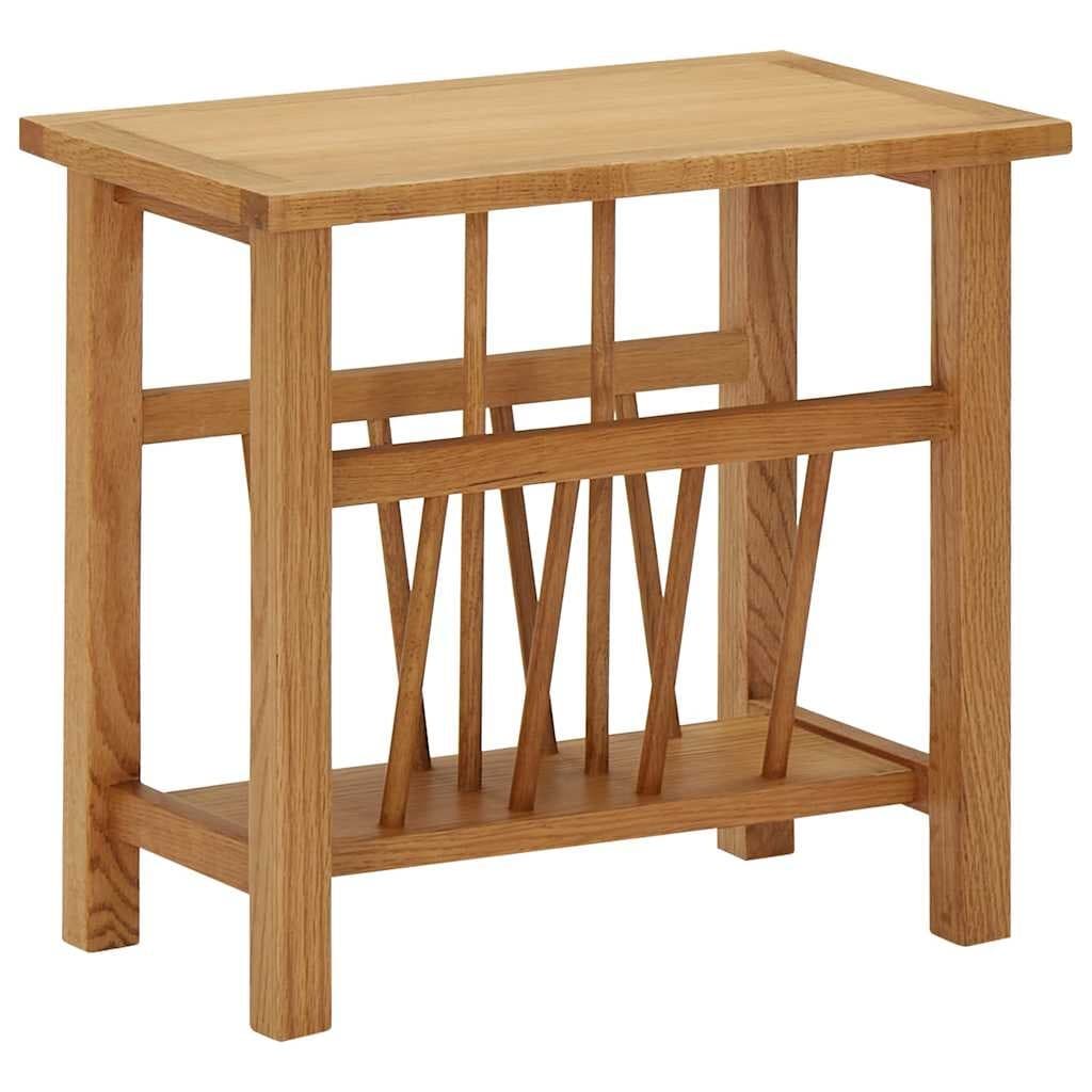 Bois de Chêne Solide Table à Revues 45x27x42 cm Table d'Appoint Salon vidaXL
