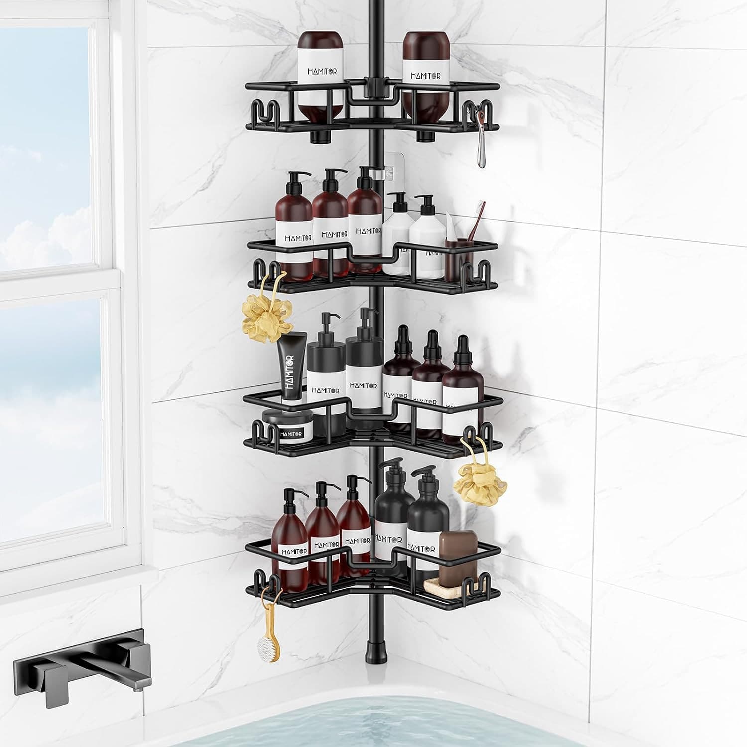 Etagere Douche Sans Percage: Étagère Douche Télescopique Angle Pour Petite Salle