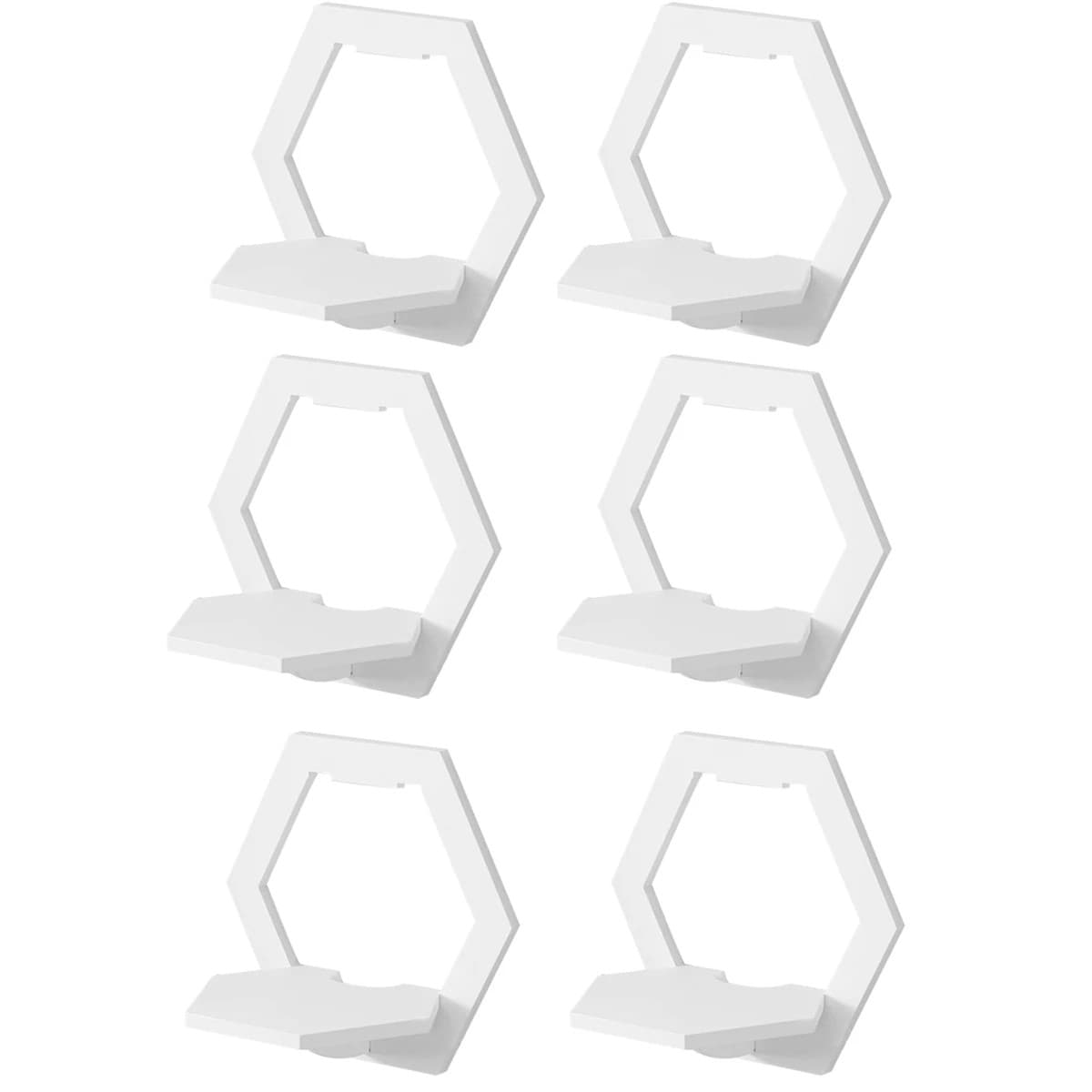 3/6 Pièces Étagère Murale Hexagonale Décoration Murale Lanterne d’Angle NEW