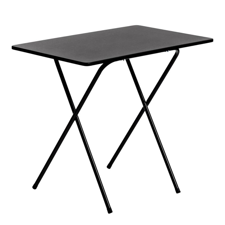 Bureau pliante bois Home Office Poste travail l'étude PC portable noir / noir