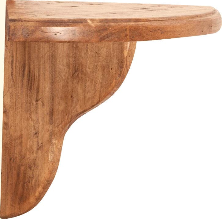 Biscottini Étagère Murale Country Bois de Tille Naturel 28x40x30