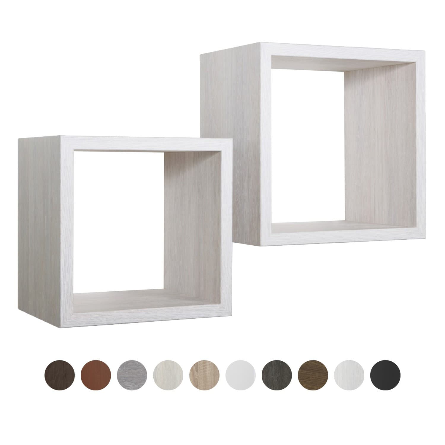 ÉTAGÈRES À MUR LOT DE 2 CUBES À CHOIX MOD. Q-BIS MAXI