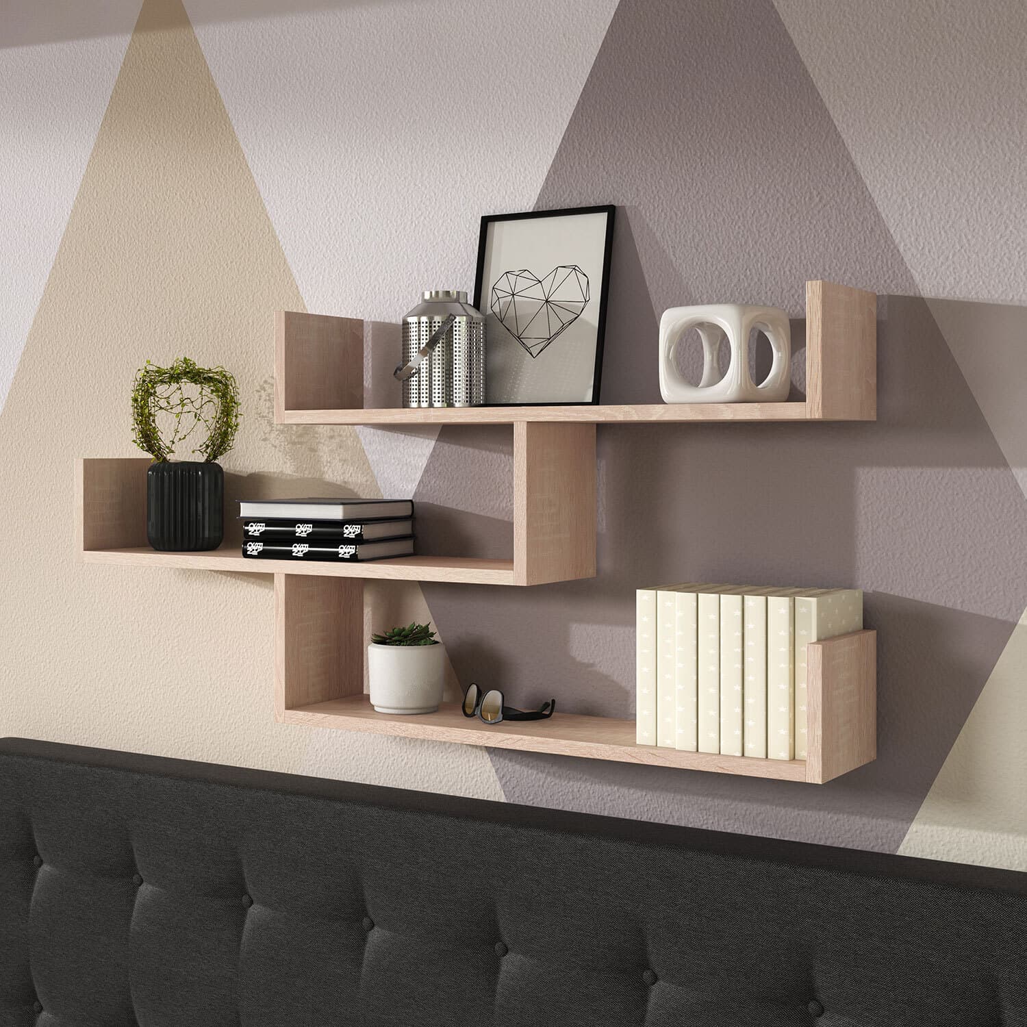 Étagère Murale Hängeregal à Livres 119cm Couleur au Choix Moderne 71109039
