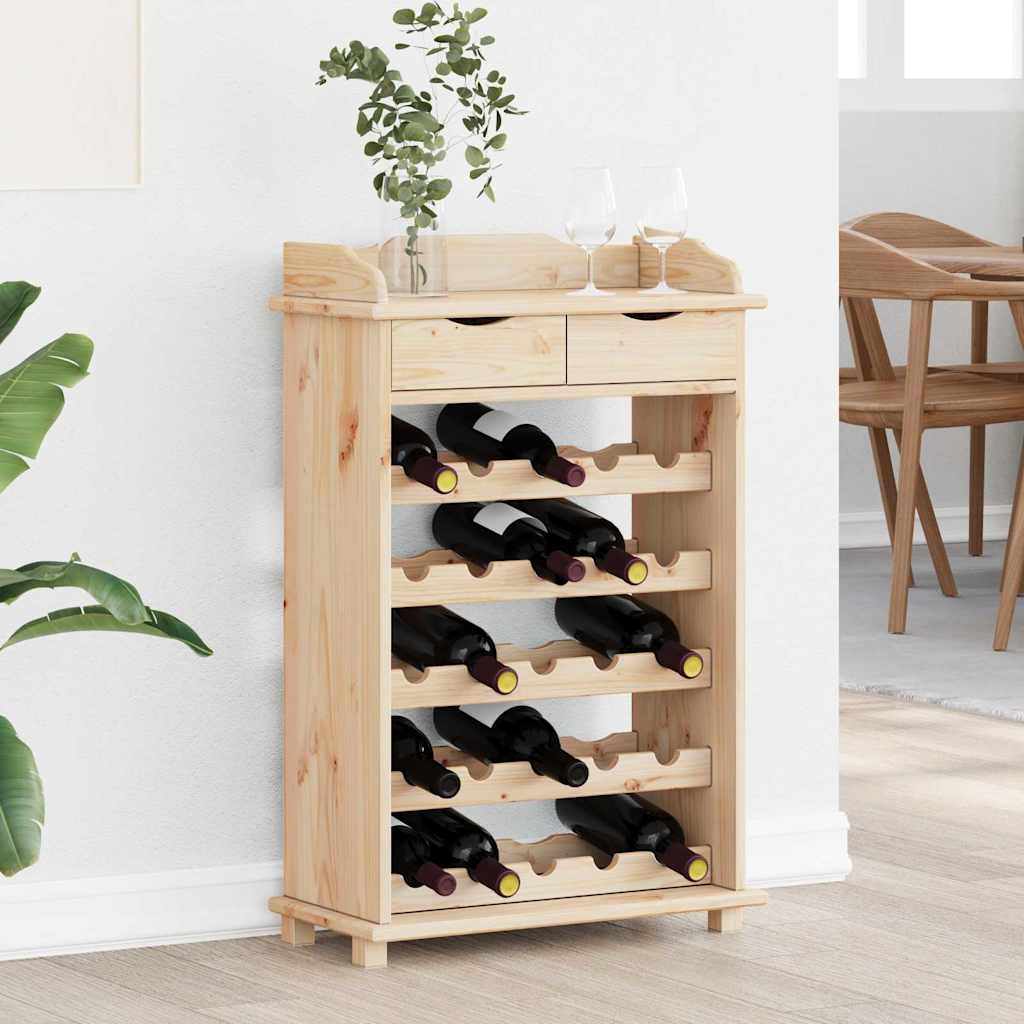 Étagère à vin Marron Rangement à Présentoir à vins Porte-bouteilles vidaXL vidaX