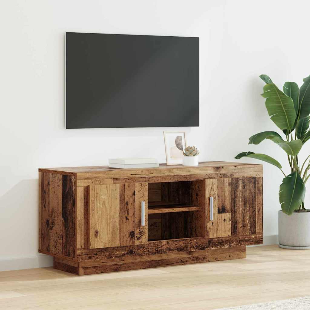 Meuble TV Chêne Sonoma 102x35x45 cm Bois d'Ingénierie Armoire Basse vidaXL
