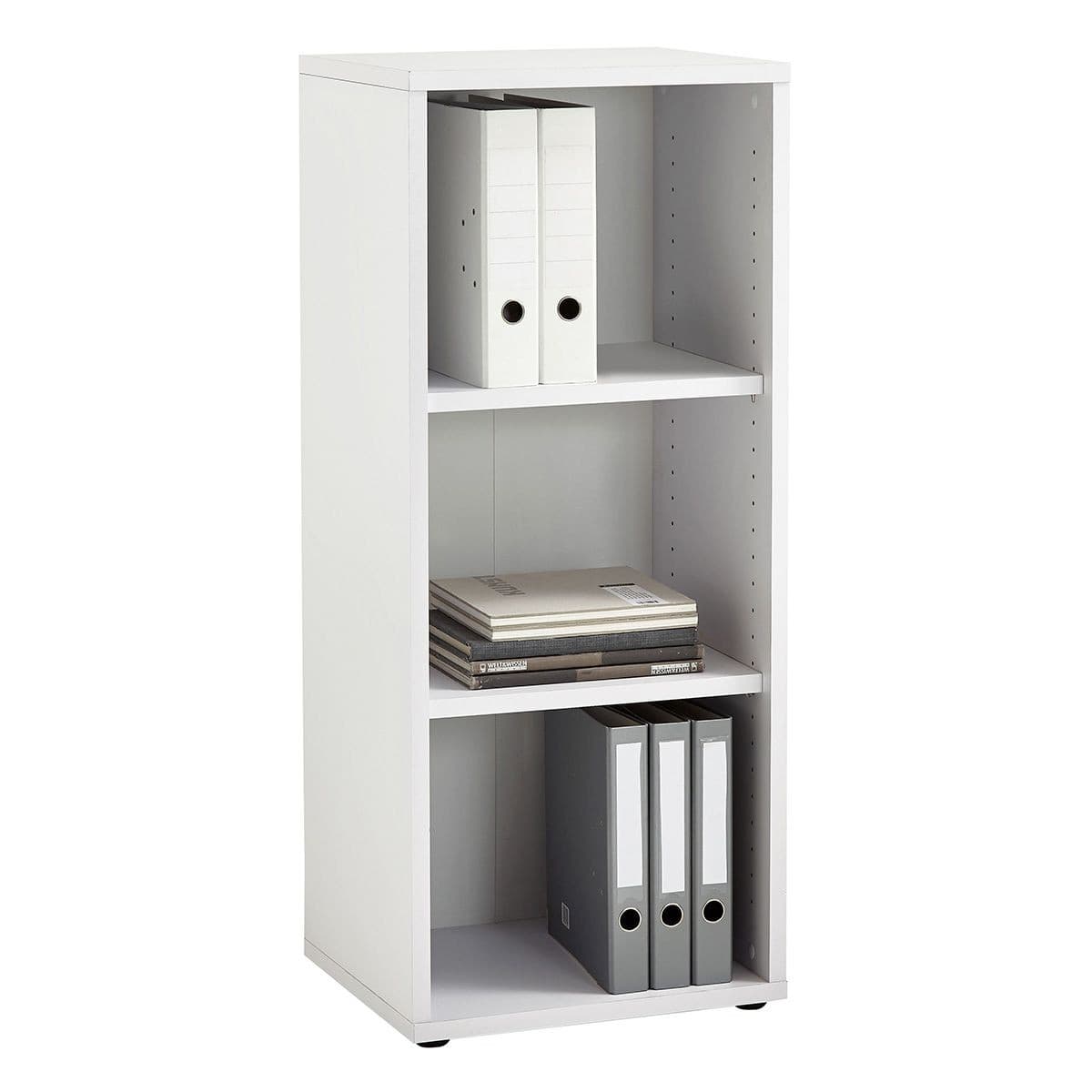 Étagère 3 Niveaux "Kazed" 113cm Blanc