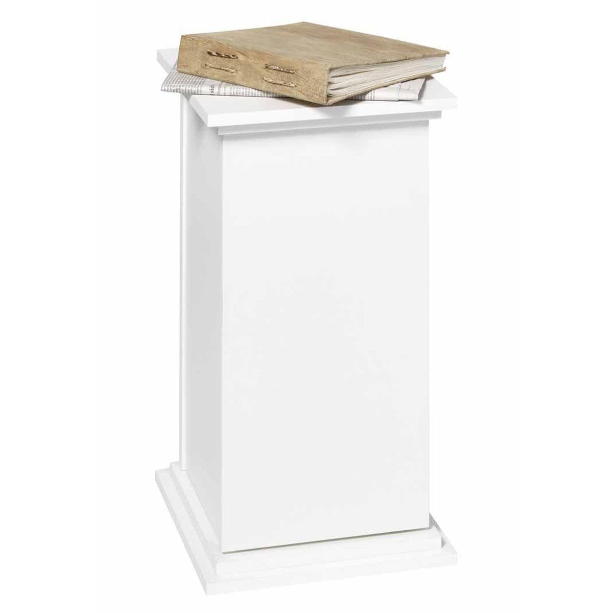 Étagère 2 Niveaux Vintage "Wyon" 57cm Blanc