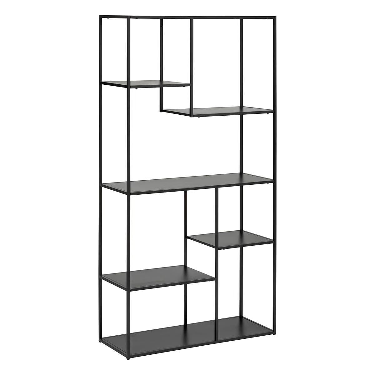 Étagère Bibliothèque 6 Niveaux "Gota" 180cm Noir