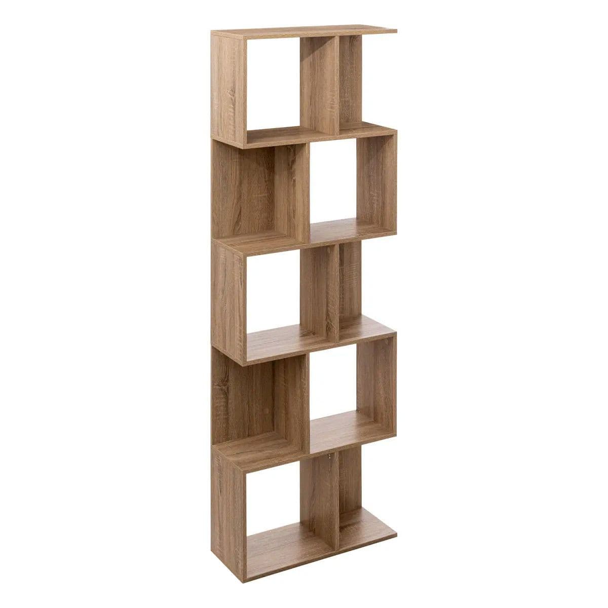 Étagère Double 5 Niveaux "Novia" 179cm Naturel